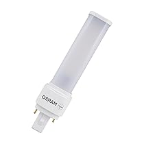 OSRAM Lampada LED DULUX con attacco a spina G24d 9W 1100lm 6500K, fluorescente compatta KVG, girevole fino a 30.000 ore, senza mercurio, montaggio IP20