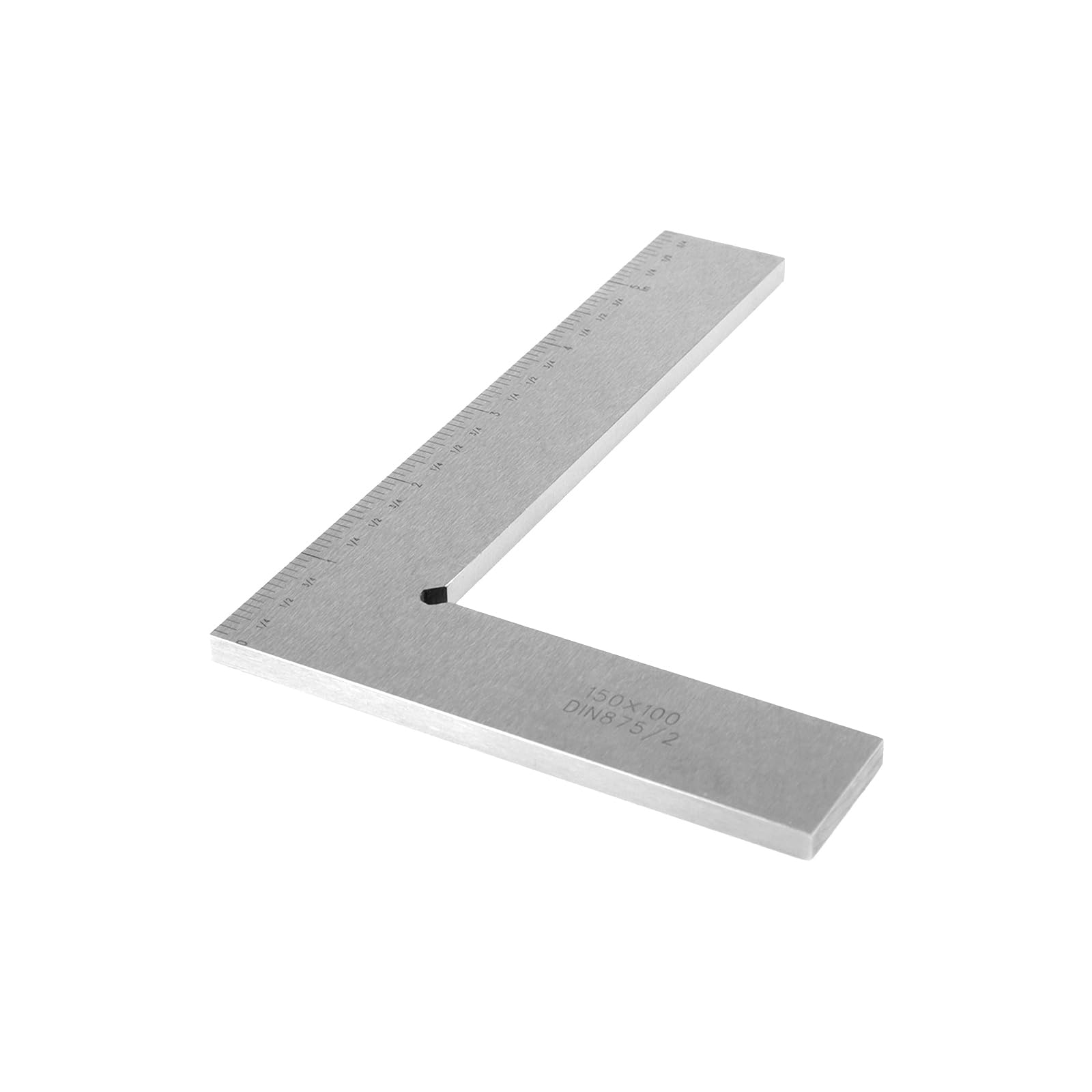 T Tulead Machinist Square 5.9"×3.94" Carbon Steel Measuring Square Precision Machinist Square Woodworking Square with Double Sided Scale