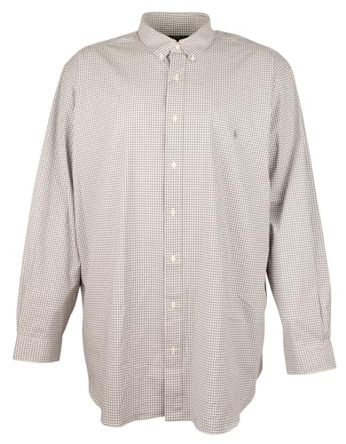 Polo Ralph Lauren Men's Big Tall 4D Stretch Poplin Shirt Mlt 4XLT Multi