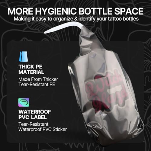 Siverhorse 350pcs Black Bottle Bags