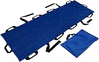 NBNBN 10 asas suaves portátiles de tela Oxford, ensanchador para el hogar, plegable, transporte de pacientes, camilla suave para emergencia en el hogar 21/8.16 (color: azul)