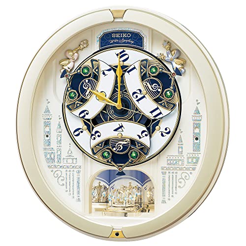 Reloj de pared analógico Seiko Atomic miniatura 4