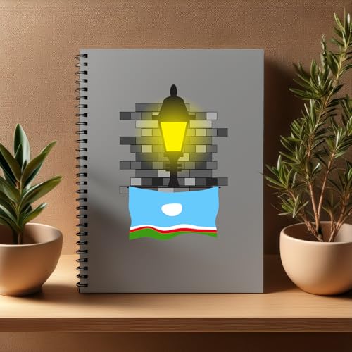 Carnet Sakha Republic Street Lamp Bricks A5 pour Prise de Notes Lot de 20
