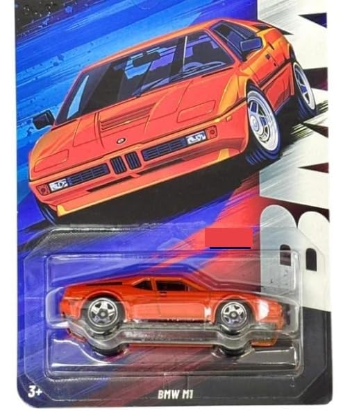 Image of 1:64 HW BMW M1 Silver Series Original HW Die-Cast Vehicle (Orange) Luxury Sports Sedan Miniature for Showcase, Collectible Metal Car Gift for Adults & Enthusiasts