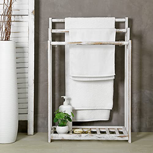 Mygiftshabbywhitewashedwoodfreestanding3bartowelrackholderwithbottomstorageshelflaundryandbathroomtoweldryingrack Urban Country Home Decor Mygift shabby whitewashed wood freestanding 3 bar towel rack holder with bottom storage shelf laundry and bathroom towel drying rack urban country home decor