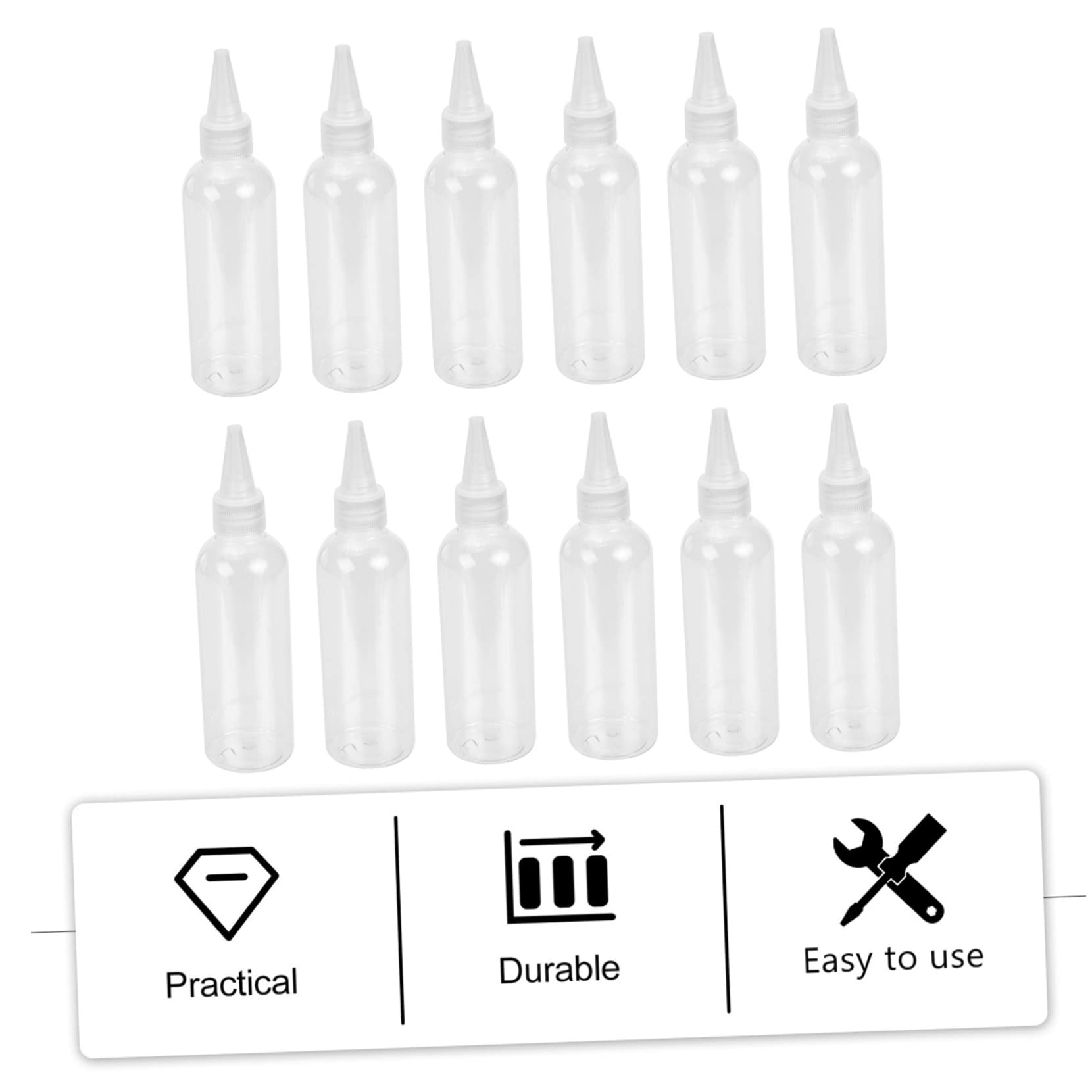 30 Stück Haarfarbenflaschen 100 Ml Pe Quetschflaschen Mit Schmaler Öffnung Haarfärbemittelflaschen Applikator Für Präzises Dosieren Bei Haarfärbung