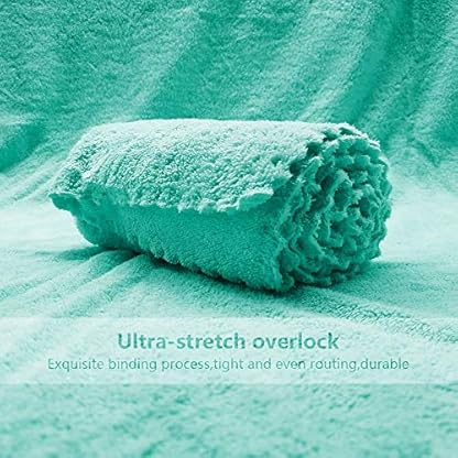 Nockchawon 6-teiliges Badetuch-Set, Mikrofaser, Korallensamt-Handtuch, 2 Badetücher, hohe Saugfähigkeit und langlebig… – Bild 6