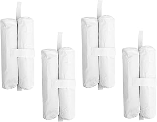 Toddmomy 4 Pçs Tenda De Sombra Ao Ar Livre Sacos De Pesos De Dossel Pesos De Dossel Sacos De Areia Toldo De Saco De Areia Branco Sacos De Areia À Prova De Vento Sacos De Areia Sacos De