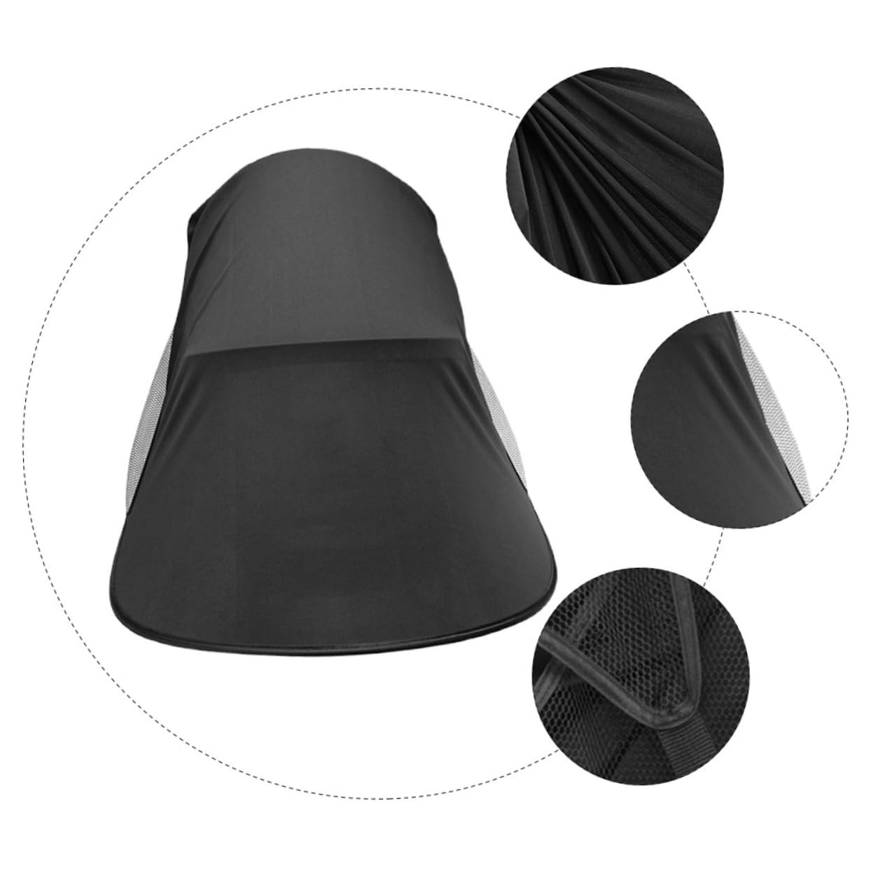 1pc Stroller Awning Uv Protective Cover Multi-use Sunshade for Strollers Car Seats Easy Install Lightweight Breathable Sturdy Frame for Windy Days