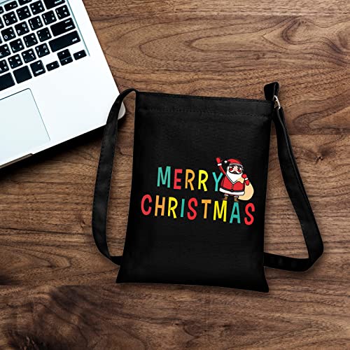 Muka Custom Small Cross-body Shoulder Bag with Logo, 7 x 9 Inch Canvas Zipper Handbags, White Bridal Party Bag3