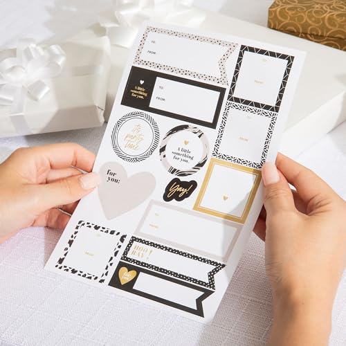 Etiquetas de regalo circulares y bonitas para personalizar detalles de boda y eventos