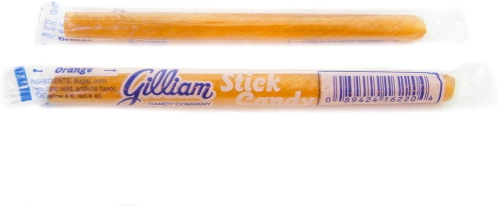 Old Fashioned Candy Sticks [80CT Box], Orange