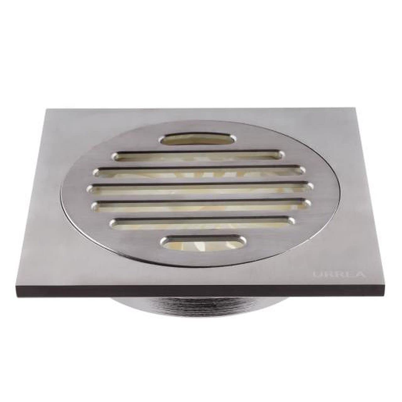 URREA CCRRINOX Coladera Cuadrada INOX, Rejilla Redonda INOX, Coladera ...