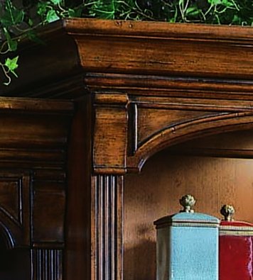 Amazon.com: Hooker Furniture Brookhaven 開放式書櫃櫻桃木飾面: 居家