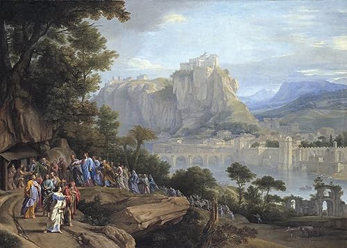 Toile Christ guérissant les aveugles Philippe De Champaigne 50x70 pour décoration murale