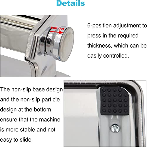 Polymer Clay Press Machine, Craft Clay Mixers Machine And 40Pcs Polymer Clay Cutters Mold, Stainless Steel Handmade Clay Rolling Machine For Diy Craft - 6 Thickness Options #TOP4