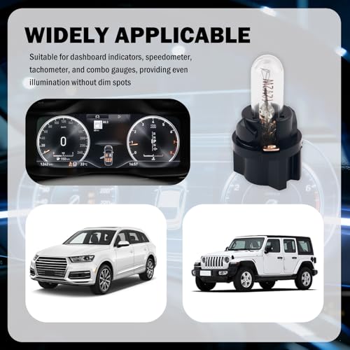 20 piezas de foco halógeno T5 para tablero de auto miniatura 7