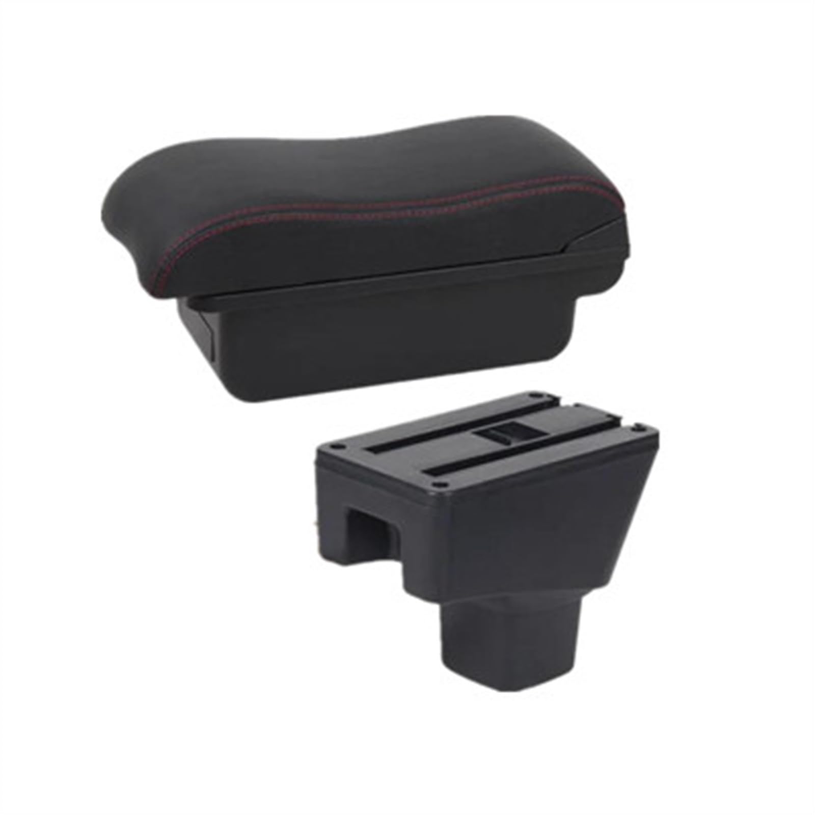 NOHEEU Car Armrest Box Dedicated Interior Retrofit Parts Center Storage Accessories For SUZUKI SX4(A2 red line No USB)