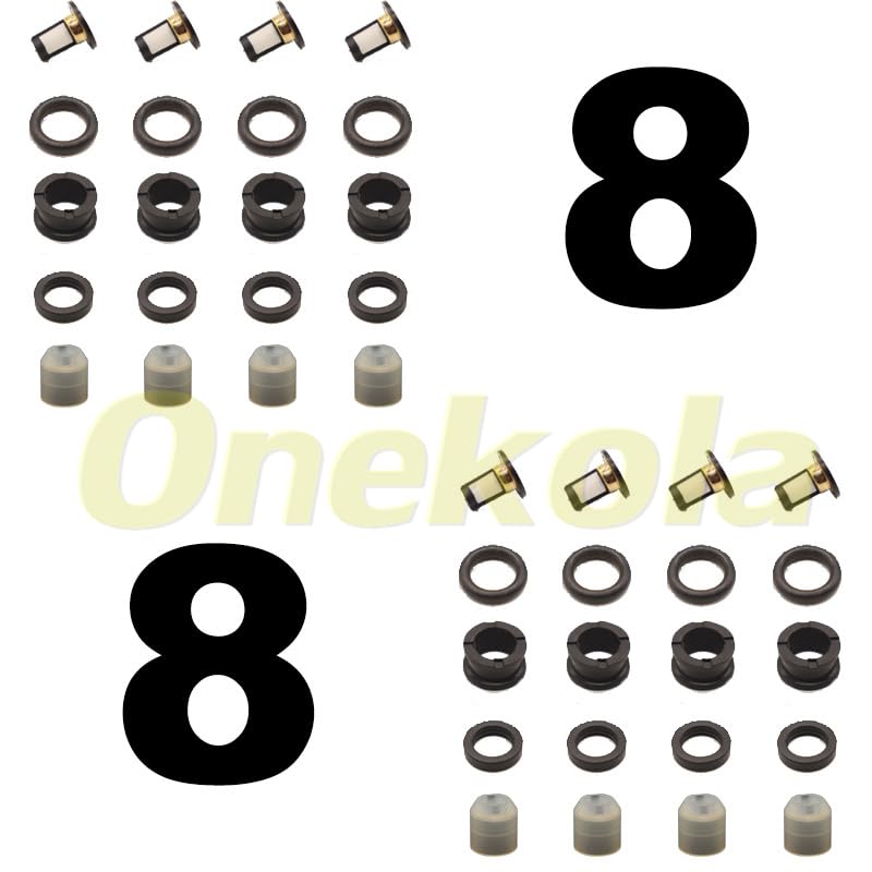 Fuel Injector Service Repair Kit Filters O rings Seals Grommets For For Honda For Acura 1.6 2.0 2.3 Civic For Acura RL TL 06164-P2J-000 - (Color: 20 piece set)