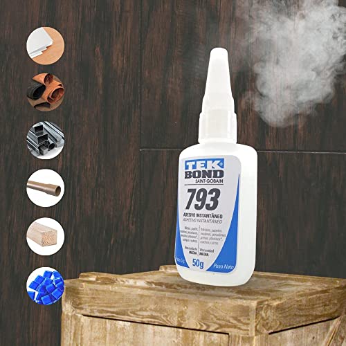 Adesivo Instantaneo TekBond 793 50g A Bico Antientupimento - Unidade