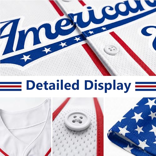 Camiseta personalizada para béisbol USA 250th Anniversary para hombres, mujeres y jóvenes miniatura 4