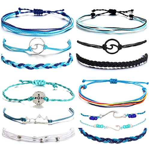 choice of all Summer String Bracelets Waterproof Bracelet for Women Girls Friendship Strand Bracelet for Boys Jewelry(D)
