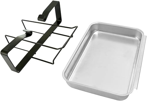Miniatura 5 de Stanbroil 7515 Bandeja de aluminio para parrilla de gas y soporte para recogida de grasa, repuesto para Weber Genesis 1000-5500, Genesis