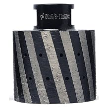 Z-Lion 2 Inch Diamond Drum Wheel Resin Filled Coarse Grinding with 5/8-11 Thread for Polishing Concrete Granite Stone Sink HoleGrit 50