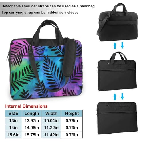 Bolso para portátil Tropical Leaves 13 pulgadas impermeable miniatura 4