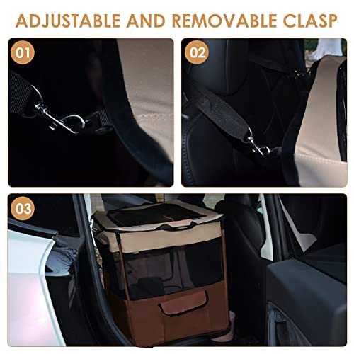 Ebtye Portable Foldable Pet Crate, Collapsible Dog Travel Crate，Dog Kennels,Crates For Small Dogs Soft Sided/Free Pet Mat + Free Pet Traction Rope/2-Door Pet Crate For Indoor & Outdoor/(Small, Brown) #TOP4