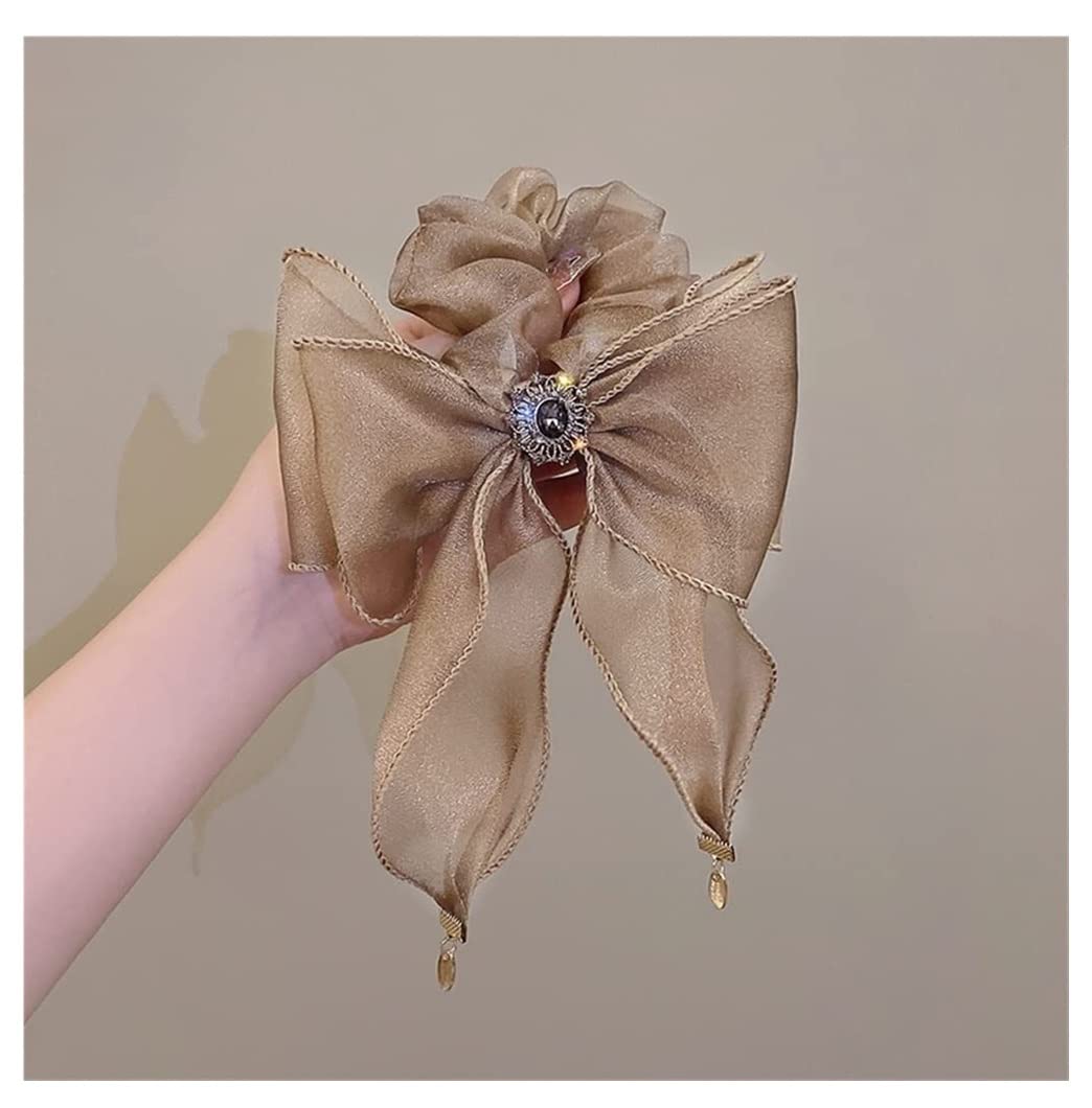 Feste Elastici Capelli 2 Pezzi Anello Per Capelli In Pizzo Con Fiocco In Rete Accessori Per A Cavallo In Corda Per Retrò Decorazione