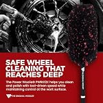 Wheel Woolie Drill Powered Wheel Cleaning Brush – 12“ Rim Brush Drill Attachment, Brake Dust Cleaner, Alloy Wheel & Spoke Cleaning Tool, No-Scratch Car Detailing Brush w/Hex Control Grip | Made in USA - Image 2
