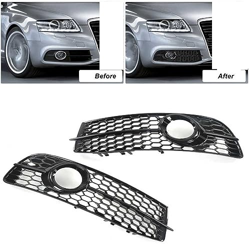 Entretoise de calandre A6 C6 2008-2011 2 pièces style maille noire