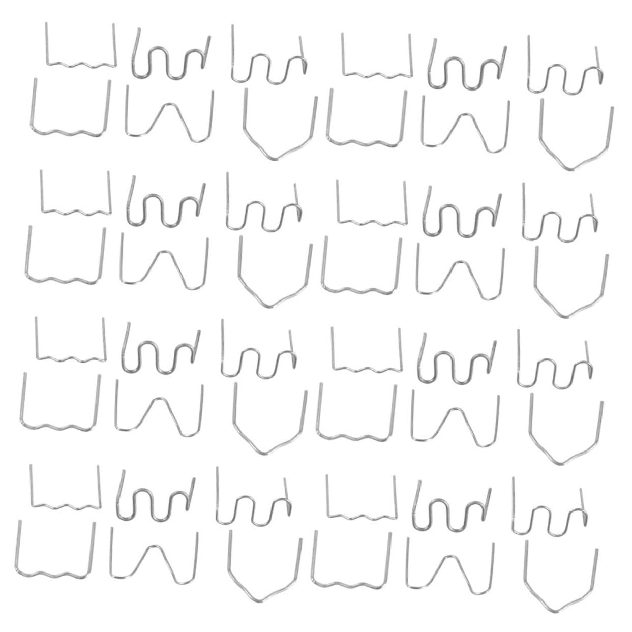 MUCKLILY 1200pcs Plastic Welding Staples Auto Stapler Bumper Repair Welding Wire Wave v Shape for Car Restorati