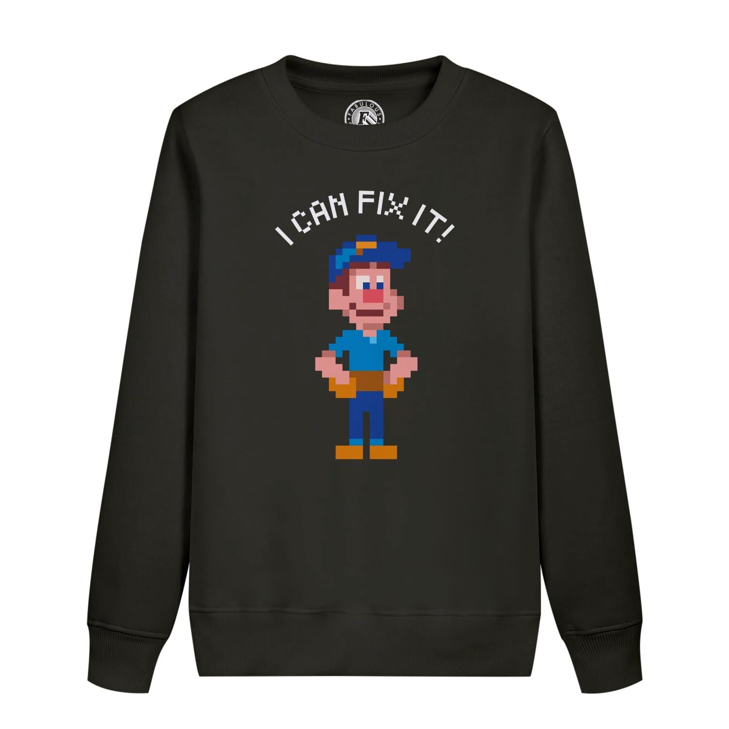 Sweatshirt enfant I Can Fix It retro gaming en coton confortable pour l'école - 4