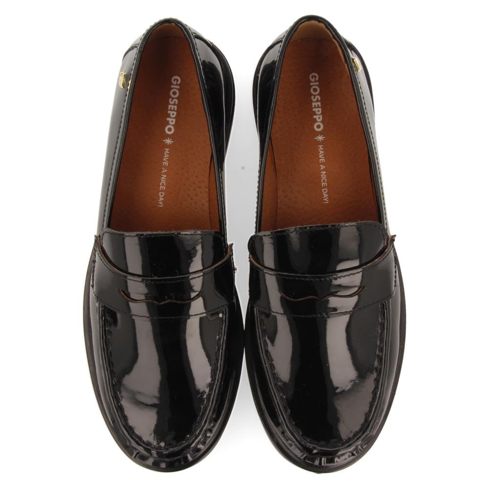 Mocasines Antifaz Piel Efecto Charol SNINA