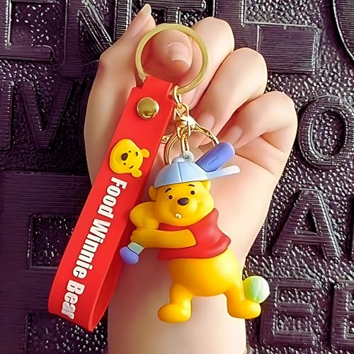Image of Cute 3D Keychain | Keyring & Quirky Bag Charm | Hard Silicone, Unbreakable | Travel Essential | Kids Friendly | Strap & Bag Hook