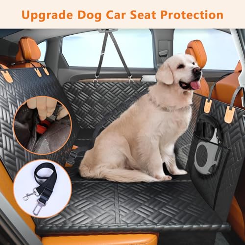 Hundedecke Auto Rückbank für Ford Orion/Probe/Puma/Ranchero, Kratzfest Autoschondecke Hund Rücksitz Autositzbezug für Hunde Auto Rücksitz Schondecke