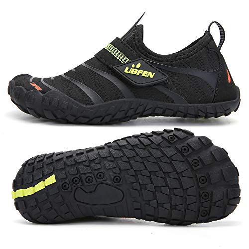 Image of UBFEN Water Shoes for Kids Boys Girls Aqua Socks Barefoot Beach Sports Swim Pool Quick Dry Lightweight Toddler Little Big Kid | Lightweight, Barefoot-style, Perfect for Water parks, Beach, Pool, Kayak, Creek Hiking, Camping, Toddler, Little Kid, Big Kid