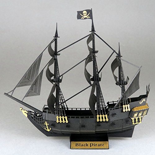 nanoblock NAN-PN124 Bausatz für schwarzes Piratenschiff – Bild 3