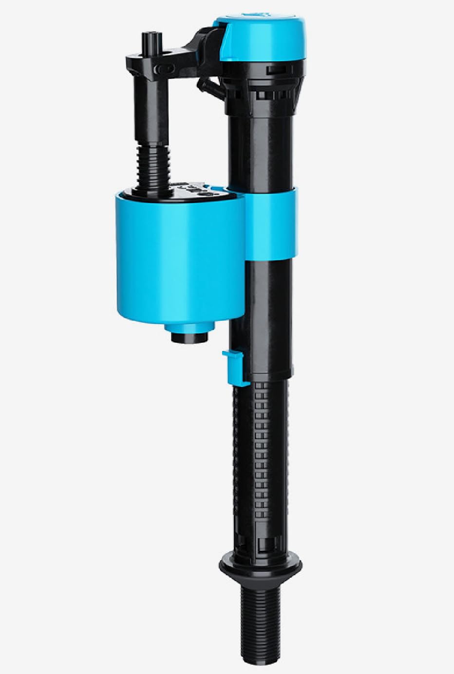 Taps2traps Blue And Black Skylo Bottom Entry Adjustable Height Fill Valve For Toilet Cistern