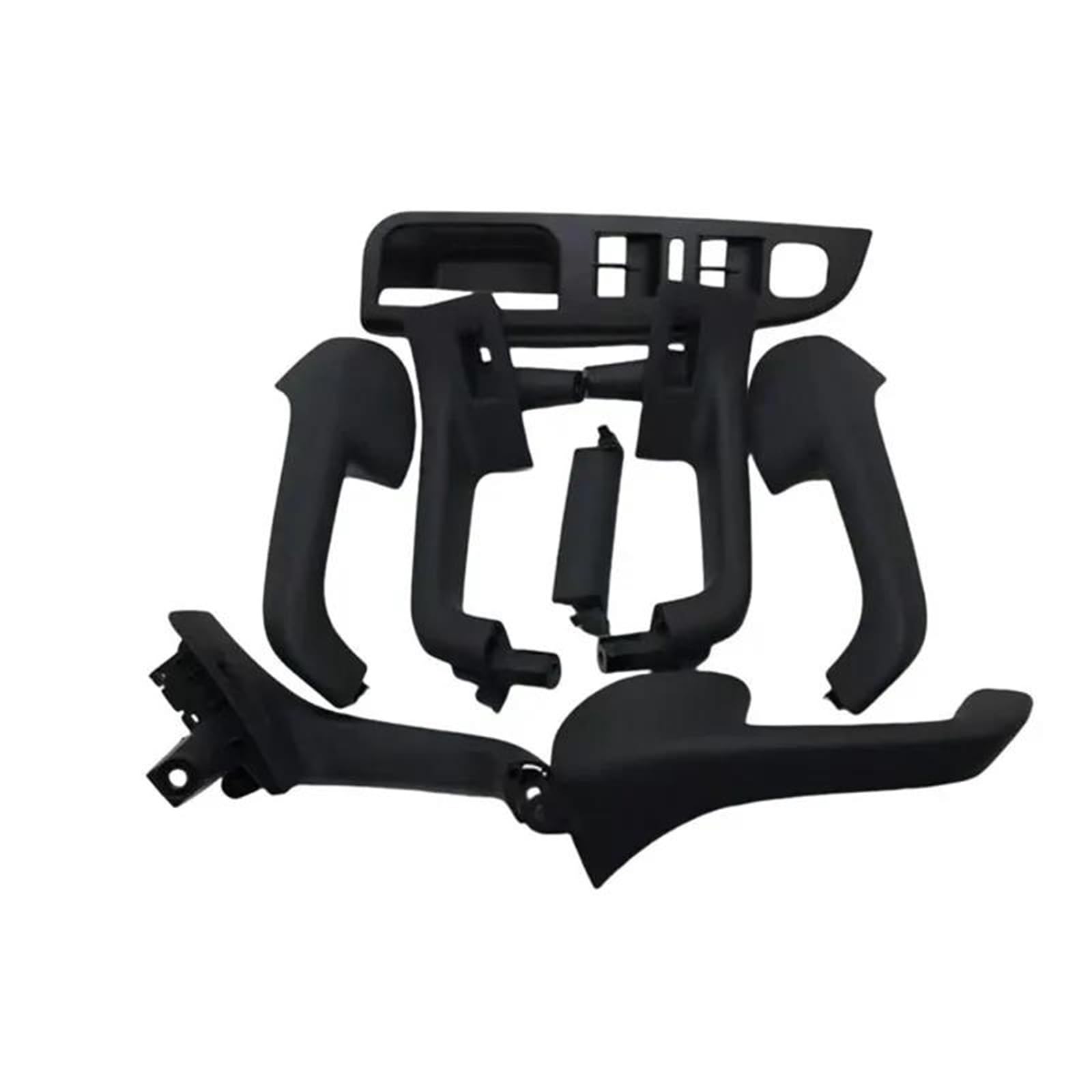 Kmage 8Pcs Interior Door Handle Black Interior Door Handle Armrest Window Switch Cover For Golf 5 Gti-Mk5 For Jetta 1K4868049c