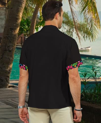 KYKU Hawaiian Shirt for Men - Summer Button Down Shirt Men - Beach Short Sleeve Resort Wear with Pocket3