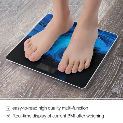 Báscula digital de baño BTCOWZRV con pantalla LCD miniatura 5