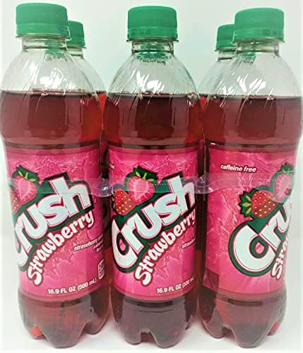 Dr Pepper Strawberry Crush Soda Pop 6 pack -16.9 oz Bottles
