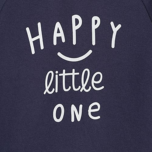 Image of miniklub Boys Navy Blue Printed Sweatshirt