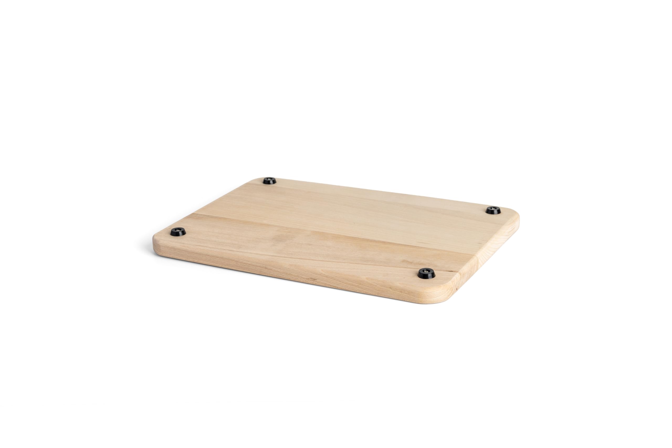 Marcato Planche à découper en bois avec bords arrondis et pieds antidérapants 37 x 27 cm | Compacte, stable, adaptée à un usage alimentaire, fabriquée en Italie
