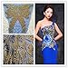 High-end Gold Color Sequins Lace Applique Patch, Sewing for Wedding Dress Women Evening Costumes Gowns DIY Decoration