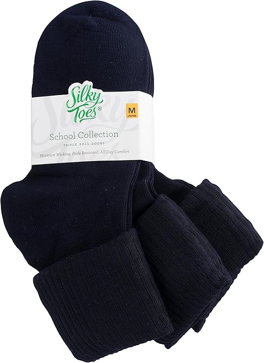 Image of Silky Toes Womens Soft Rayon from Bamboo Socks | 3-6 Pairs Breathable Seamless Toe Crew Socks | Casual Dress Womans Socks