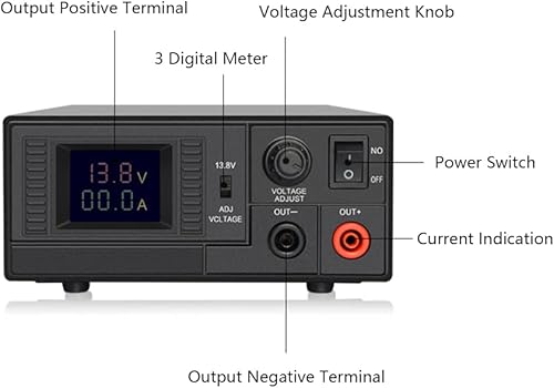 Miniatura 2 de Fuente de alimentación conmutada DWC30WIN, universal compacta 13.8 voltios CC 110 V CA para laboratorio doméstico convertidor AC-DC fuente de